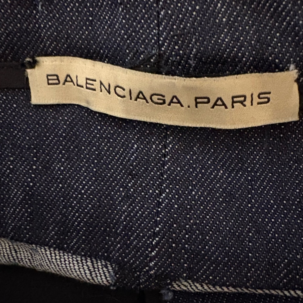 Balenciaga Dark Blue Women Ankle Zip Jeans - Picture 5 of 7